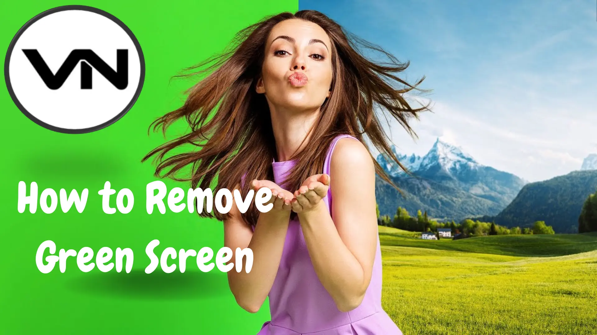 How to remove green screen in VN Video Editor