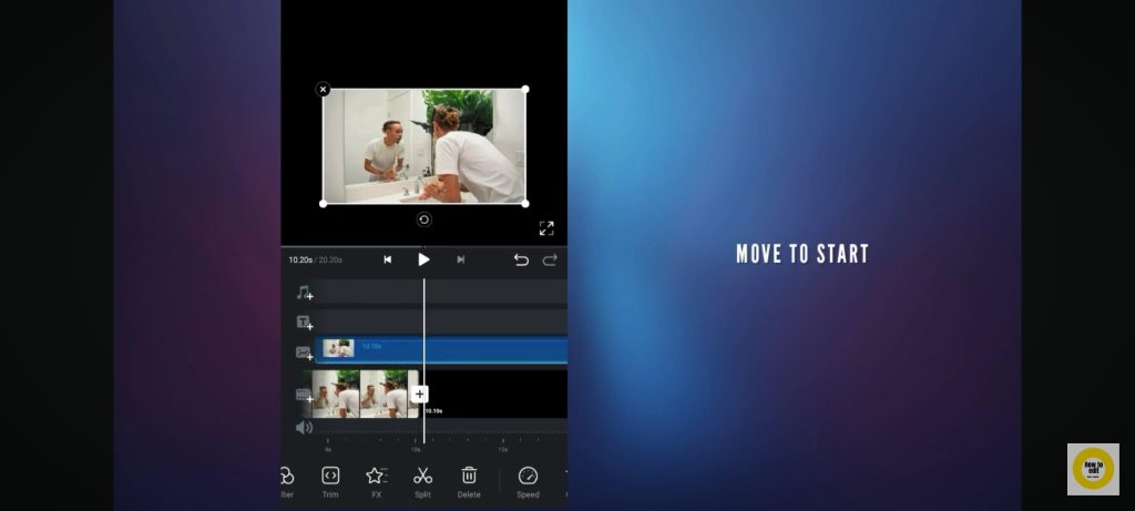 create reverse effects in videos with VN Video Editor